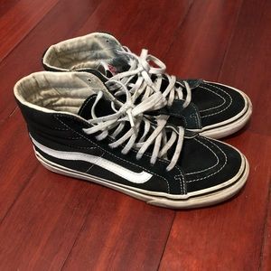 Black hightop Vans